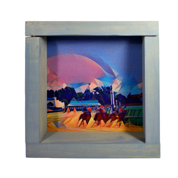 Derby Race Spires Deco Shadowbox Art