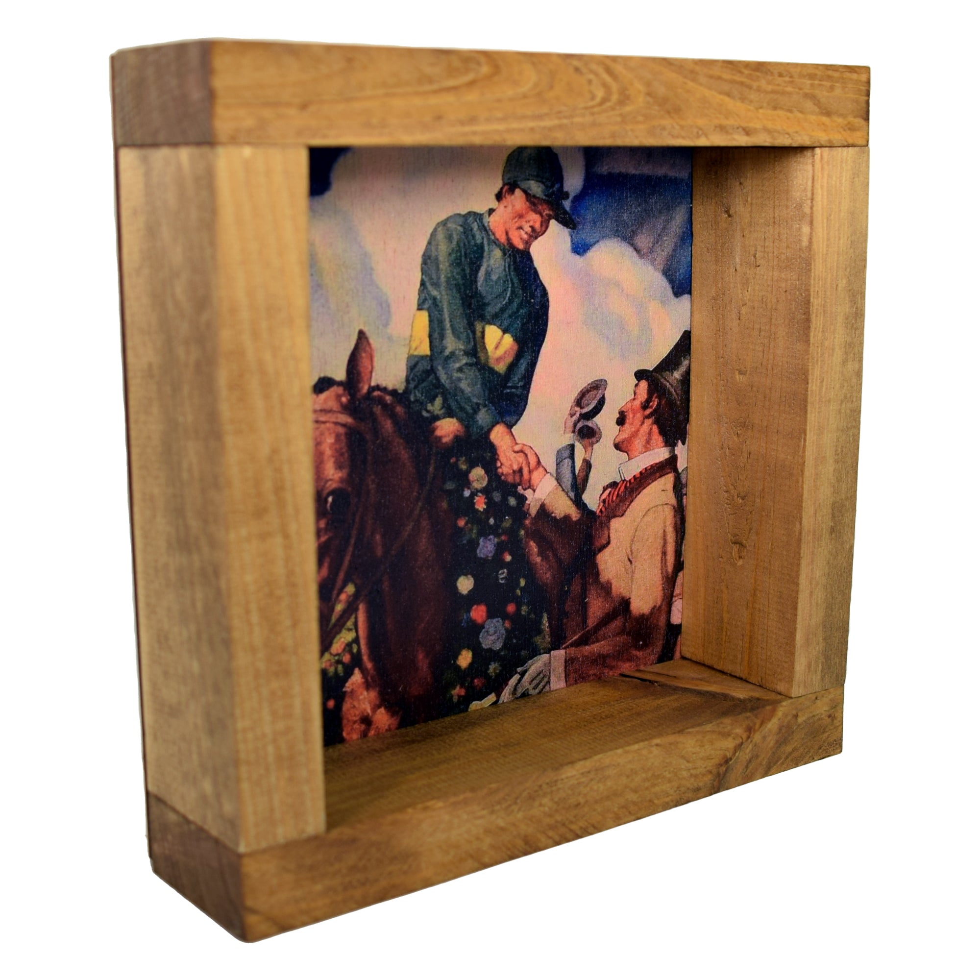 Derby Vintage Winner's Circle Shadowbox Art - 0