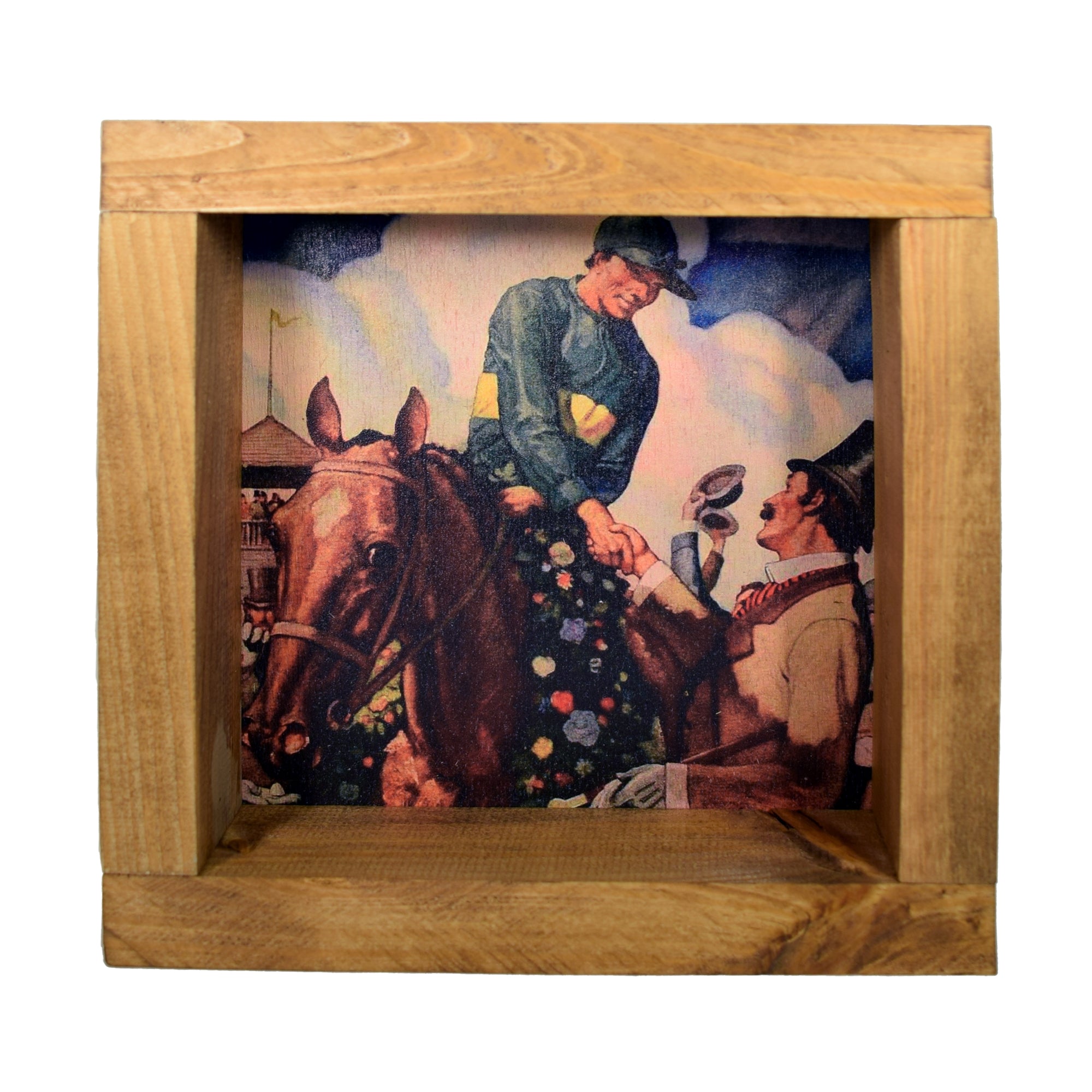 Derby Vintage Winner's Circle Shadowbox Art
