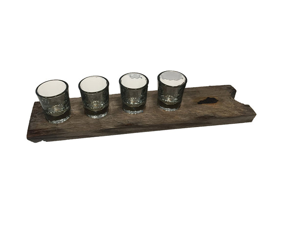 Bourbon Barrel Stave Flight Board