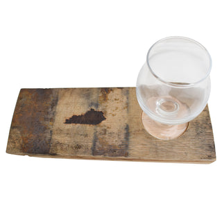 Bourbon Flight Board with One Bourbon Snifter Glass