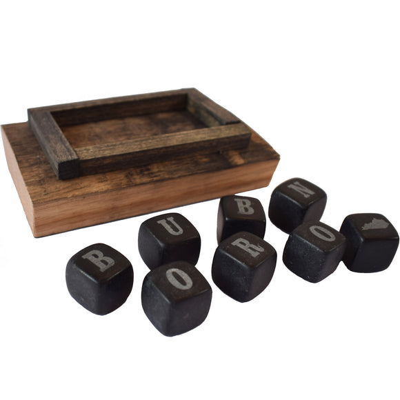 Bourbon Whiskey Stones and Stave Set