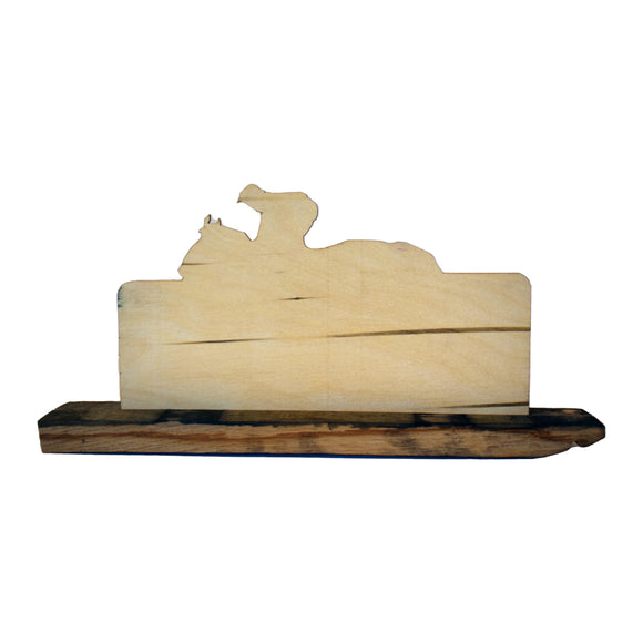 Derby Horse Trot Deco Barrel Stave Cutout