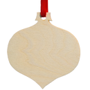 Red Kentucky Shapes with Green Printed Wooden Ornament-2