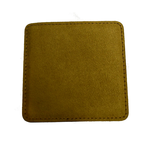 I Wonder If Bourbon Thinks About Me Leather Coaster