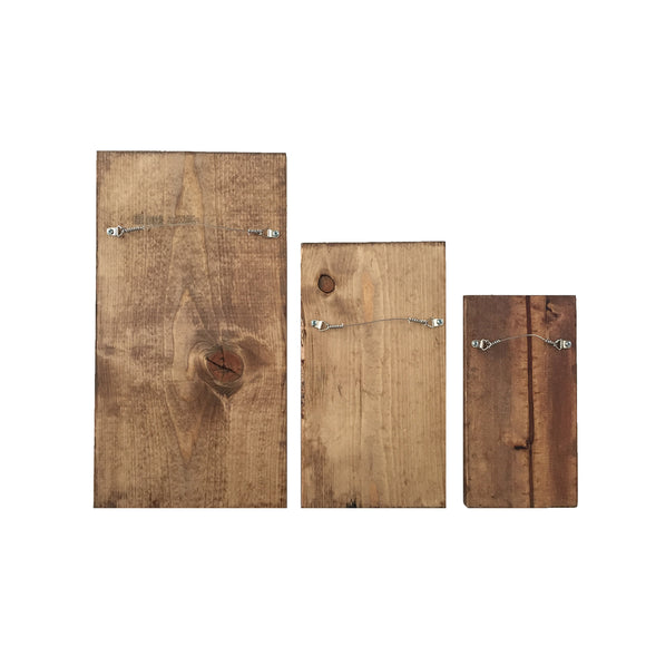 Bourbon Barrel Heads Wooden Art