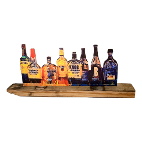 Bourbon Bottles Favorites Stave Cutout