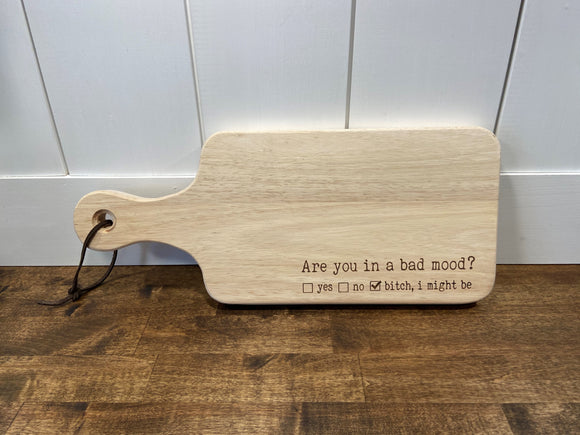 Are You In a Bad Mood Cheese Board