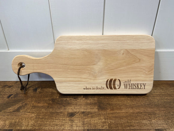 When in Doubt Add Whiskey Cheese Board