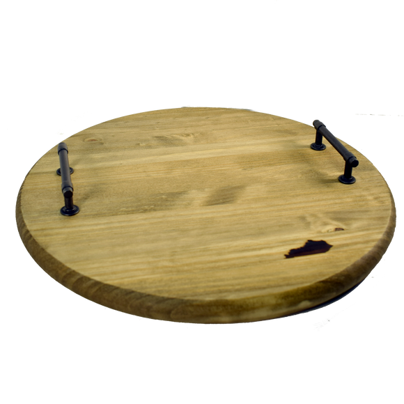 Large Round Tray with Kentucky Shape