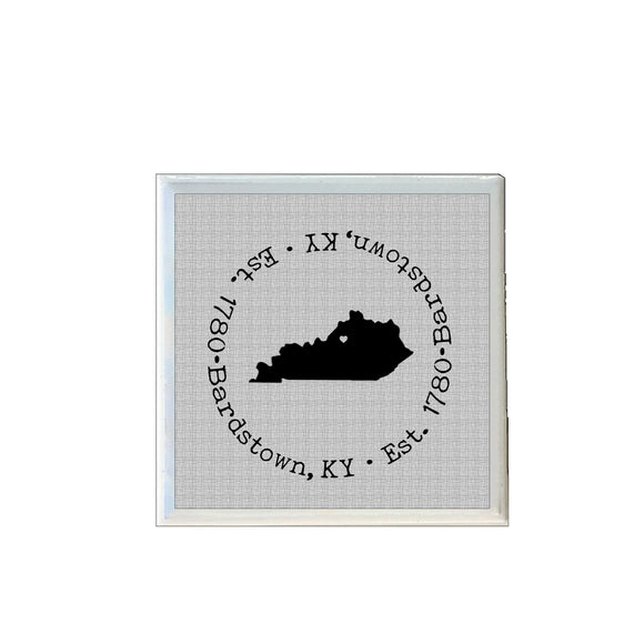 Bardstown Kentucky Established 1780 Coaster