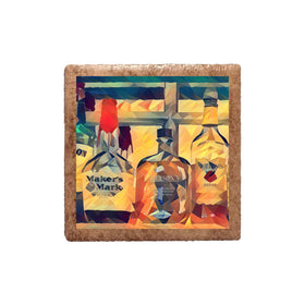 Bourbon Bottles Favorites Deco Ceramic Magnet