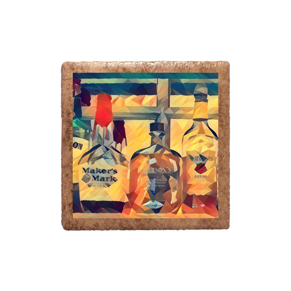 Bourbon Bottles Favorites Deco Ceramic Magnet