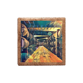 Bourbon Rick House Classic Deco Ceramic Magnet