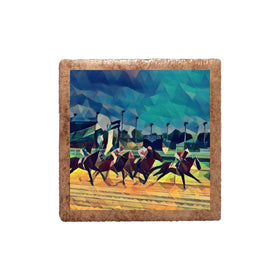 Derby Vintage Race Deco Ceramic Magnet