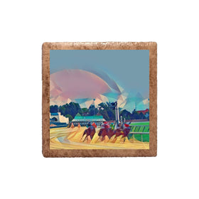 Derby Race Spires Deco Ceramic Magnet
