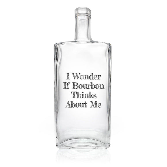 I Wonder If Bourbon Thinks About Me Decanter
