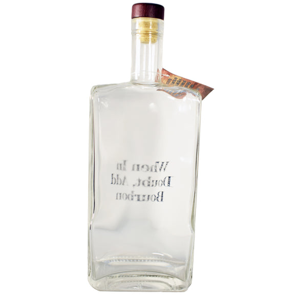 When In Doubt Add Bourbon Decanter