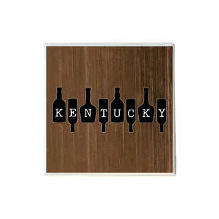 Kentucky on Bottles Ceramic Coaster
