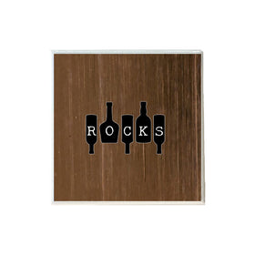 Rocks on Bottles Ceramic Coaster