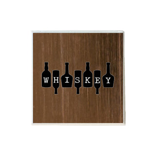 Whiskey on Bottles Ceramic Coaster