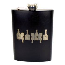 Bourbon on Bottles Flask