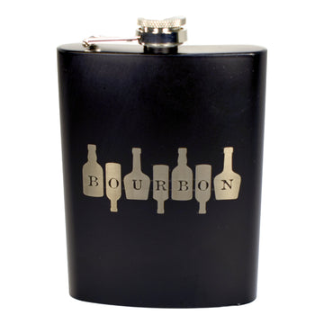 Bourbon on Bottles Flask