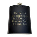 The Secret to Happiness is a Lot of Bourbon and a Little Ice Flask-2