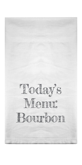 Today's Menu Bourbon Flour Sack Towel