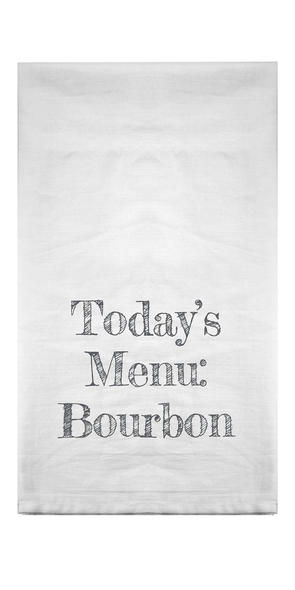 Today's Menu Bourbon Flour Sack Towel