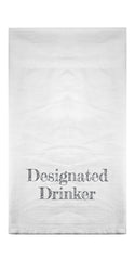 Designated Drinker Flour Sack Towel