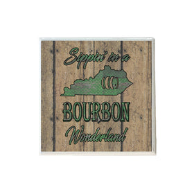 Sippin' in a Bourbon Wonderland in Green