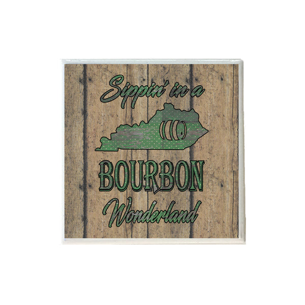 Sippin' in a Bourbon Wonderland in Green