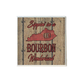 Sippin' in a Bourbon Wonderland in Red