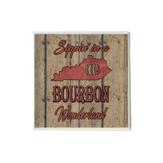 Sippin' in a Bourbon Wonderland in Red