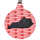 Cards with Black  Kentucky Shape Printed Wooden Ornament-1