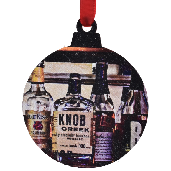 Bottles Knob Creek Printed Wooden Ornament