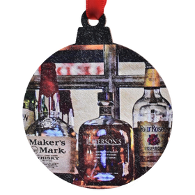 Bottles Makers Printed Wooden Ornament