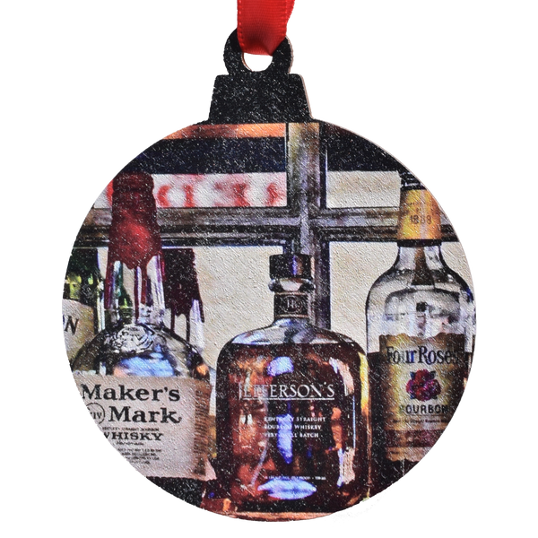 Bottles Makers Printed Wooden Ornament