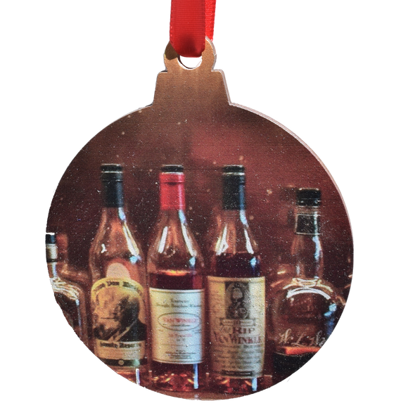 Bottles Pappy Printed Wooden Ornament