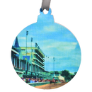 Derby Blue Spire Printed Wooden Ornament-1