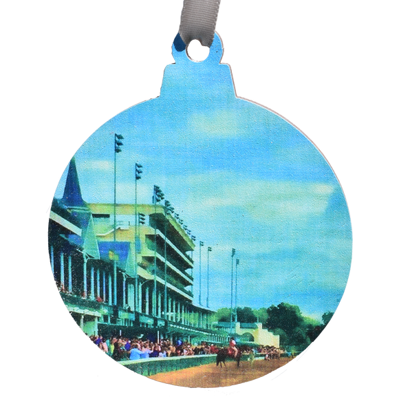 Derby Blue Spire Printed Wooden Ornament
