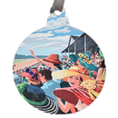 Derby Vintage Ad Hats Printed Wooden Ornament-1
