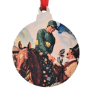 Derby Vintage Ad Winners Printed Wooden Ornament-1
