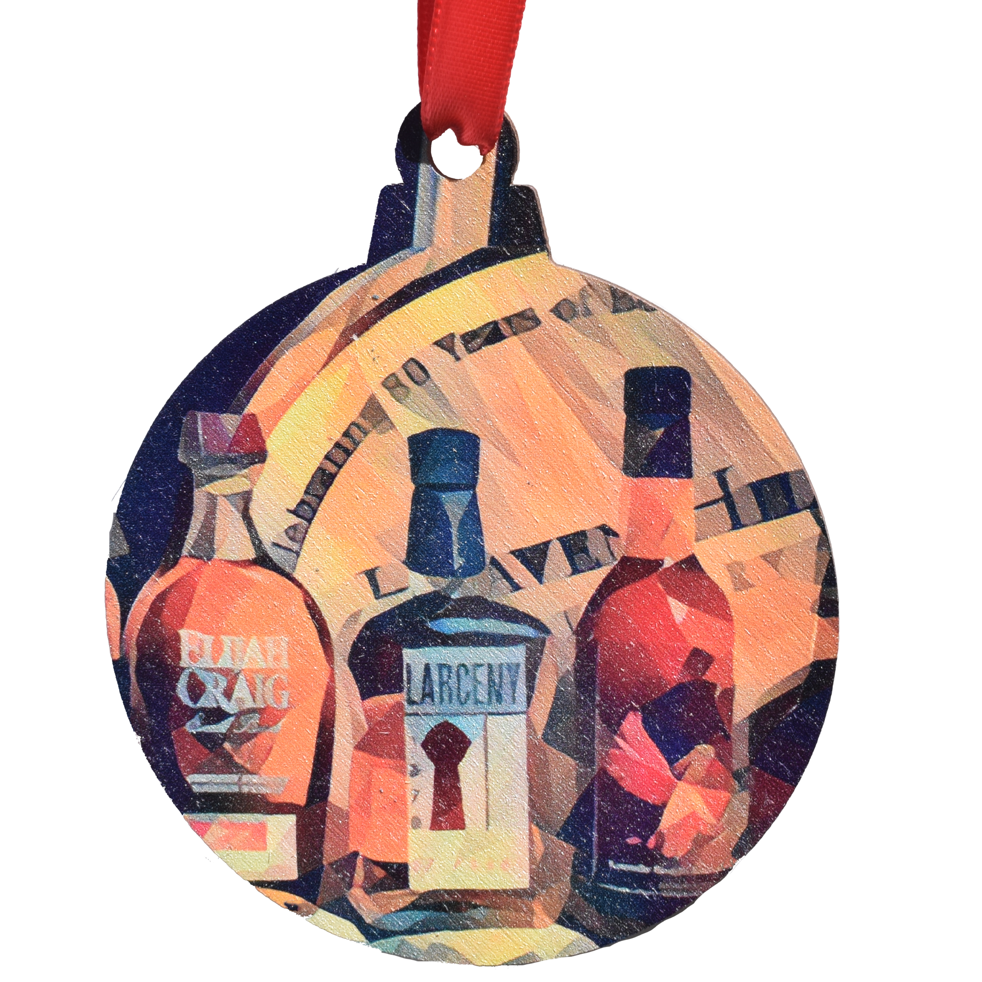 Bourbon Heritage Deco Printed Wooden Ornament