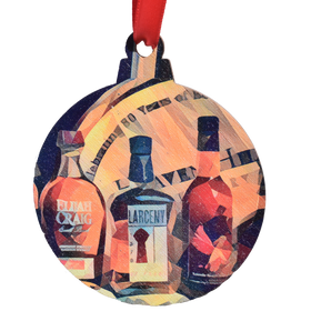 Bourbon Heritage Deco Printed Wooden Ornament