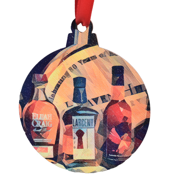 Bourbon Heritage Deco Printed Wooden Ornament