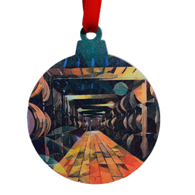 Bourbon Rick House Deco Printed Wooden Ornament