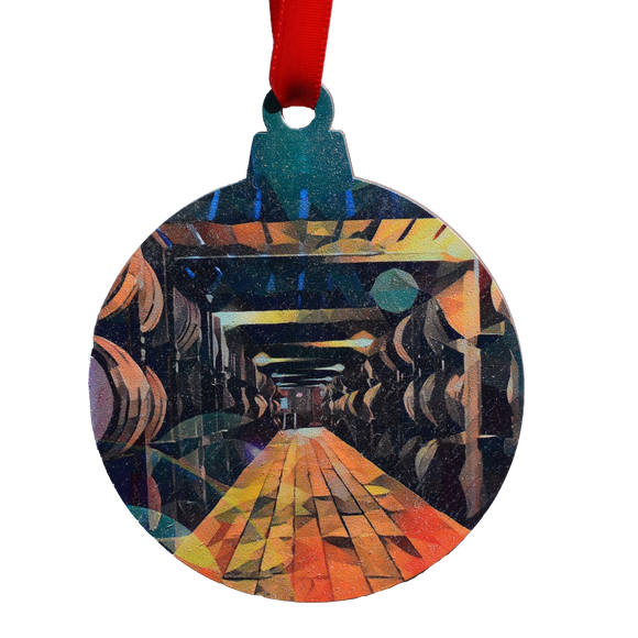 Bourbon Rick House Deco Printed Wooden Ornament