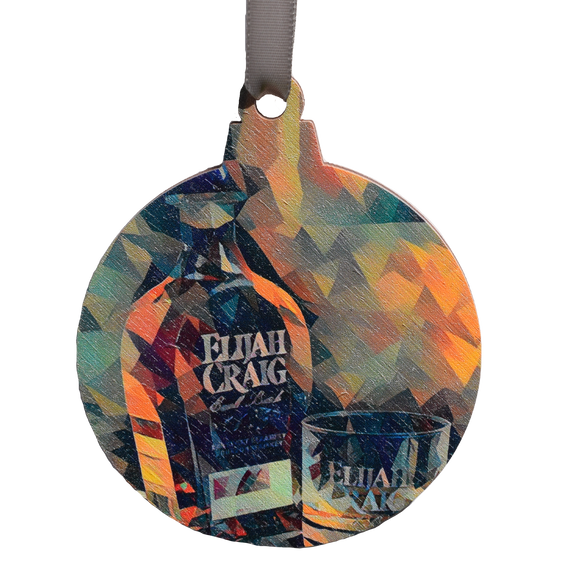 Elijah Craig Bourbon Deco Printed Wooden Ornament